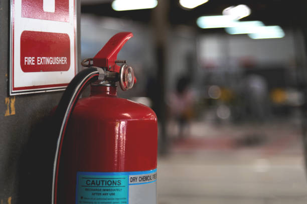 Fire Extinguisher Testing Courses CPR First Aid Training Concept