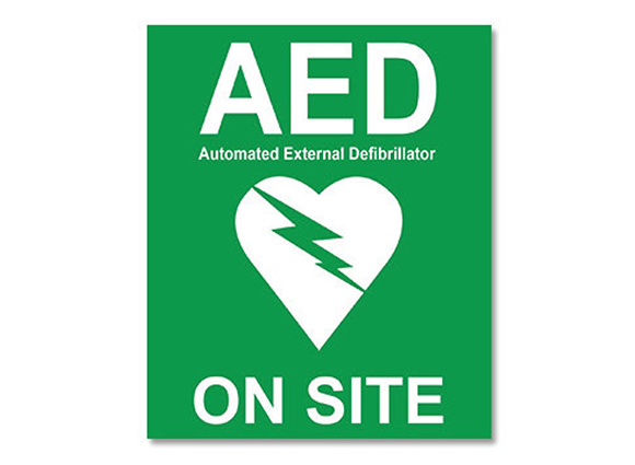 AED WALL SIGN - ON-SITE