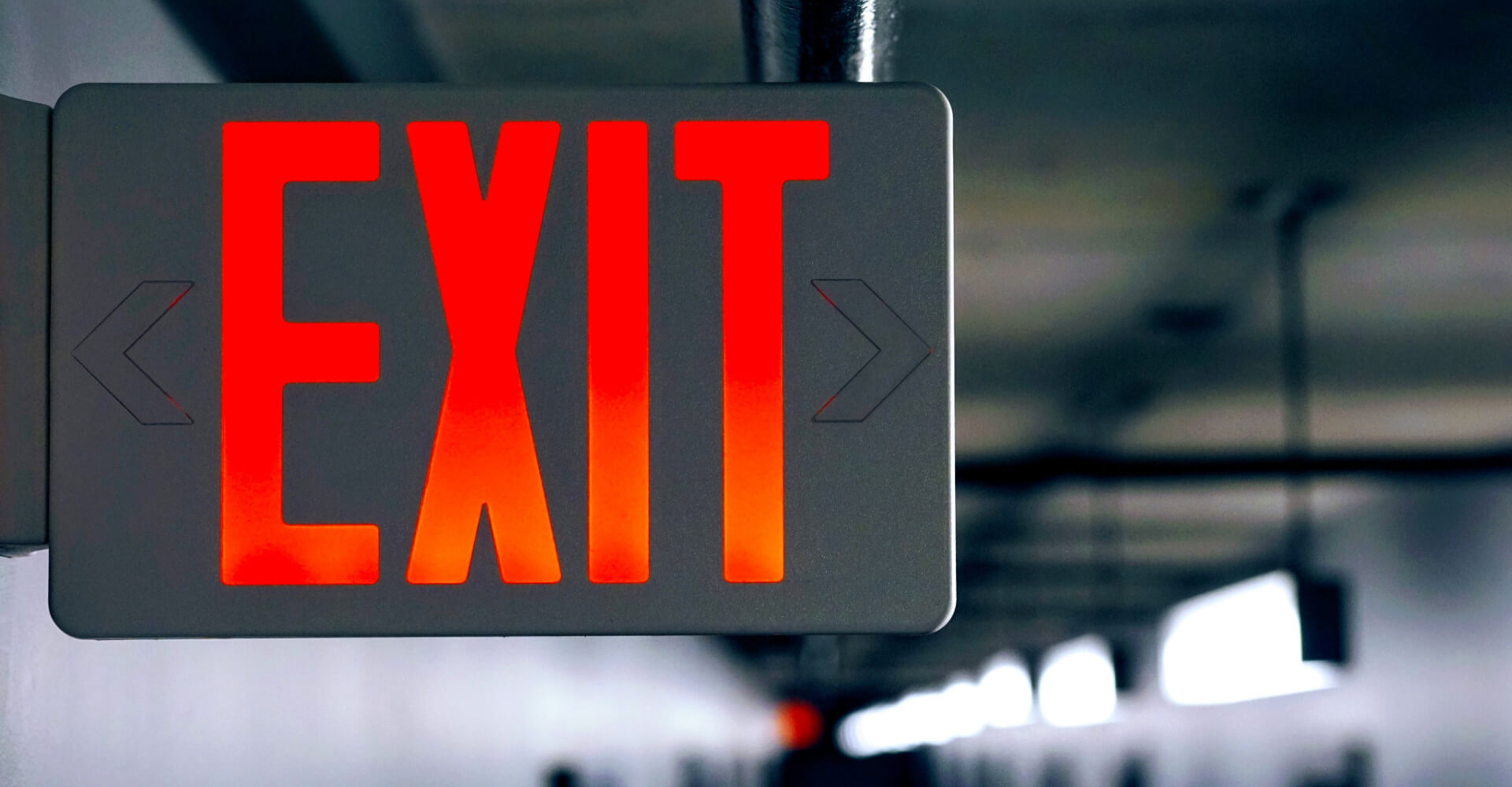 Exit sign